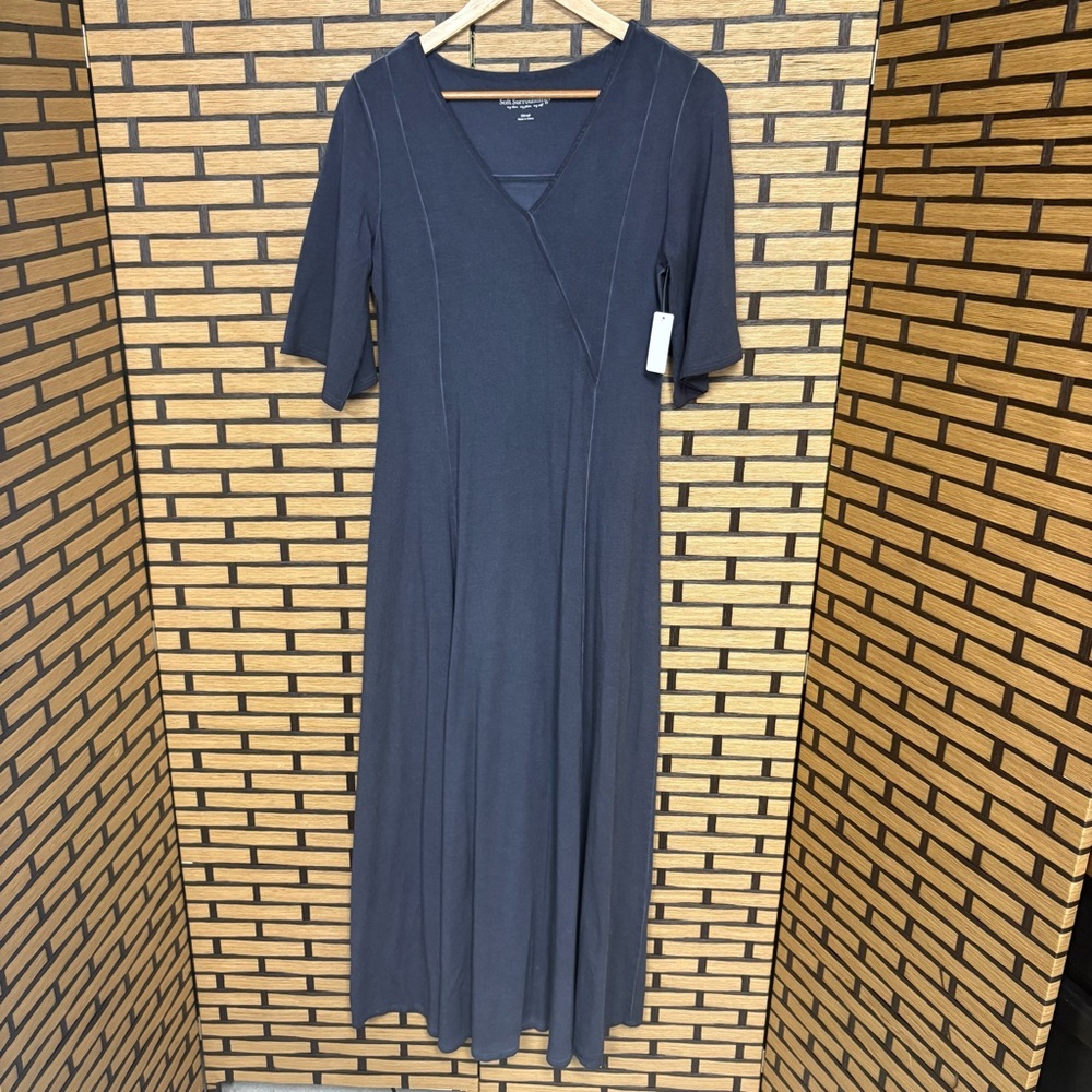 Soft Surroundings Gray Short‎ Sleeve Maxi Dress Size XS